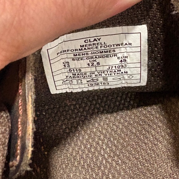 Merrell Telluride Wrap Mens 13 Clay Brown Leather Fisherman Hiking Sandals - Picture 3 of 11